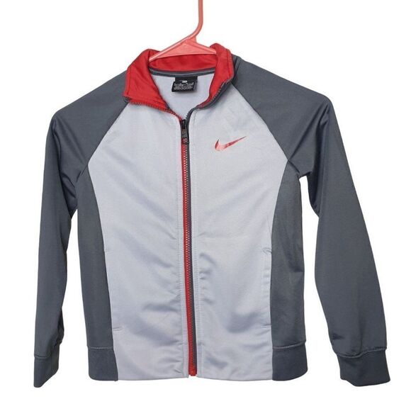 Nike Boys' Jacket Full Zip Two Tone Fleece Lined Med Age 5-6 - Picture 1 of 5